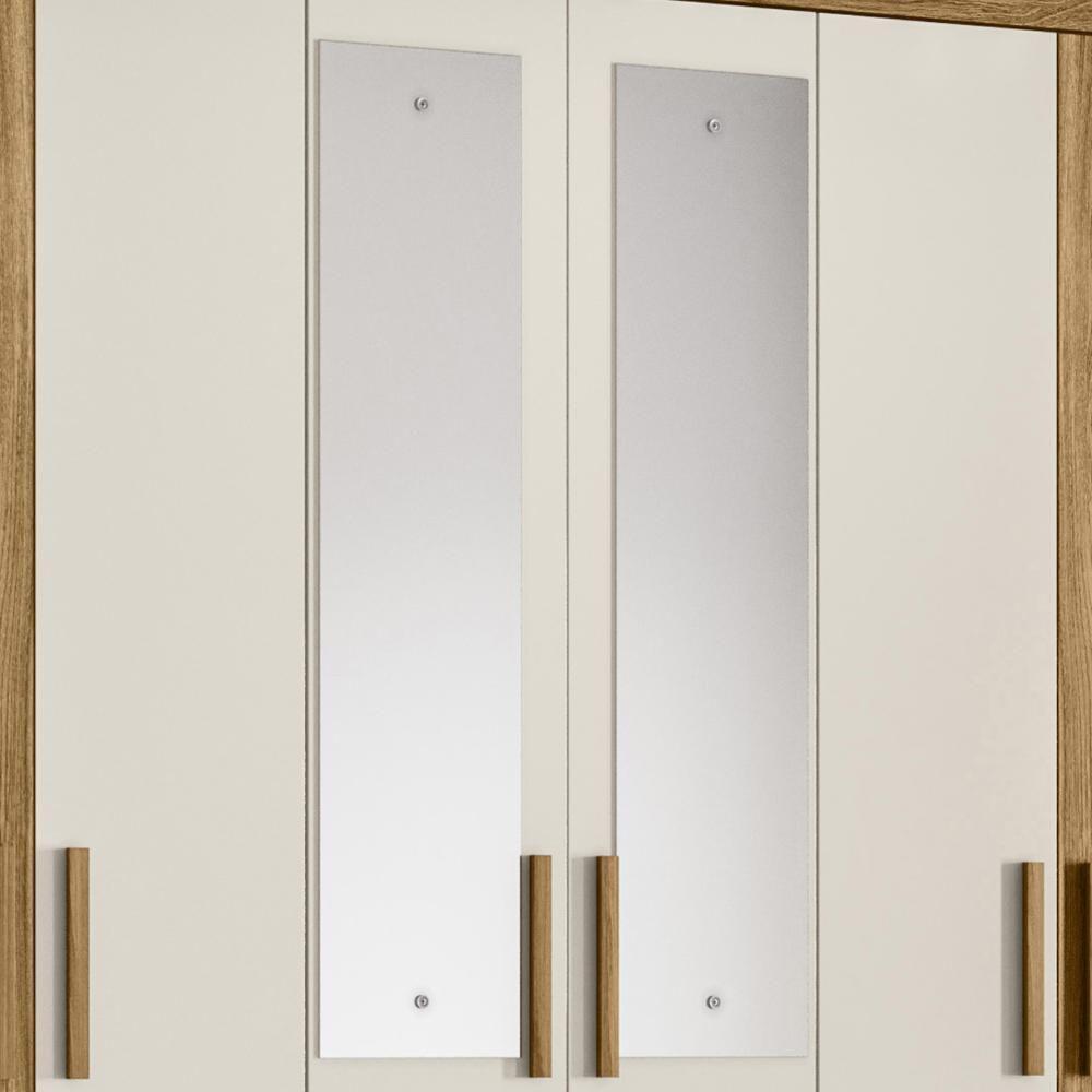 Guarda Roupa Casal 165cm Com Espelho Khani Freijó/off Z17 - Mpozenato - 7