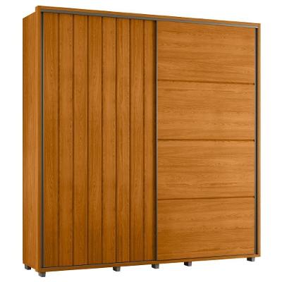 Guarda Roupa Casal 230cm Com 2 Portas Verbena Cinamomo Z10 - Mpozenato