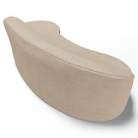 Sofá Living 3 Lugares 210cm Braço Esquerdo Mozart D06 Linho Bege Escuro - Mpozenato - 6