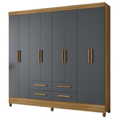 Guarda Roupa Casal 204cm 8 Portas Vitta Freijó/cinza Z17 - Mpozenato