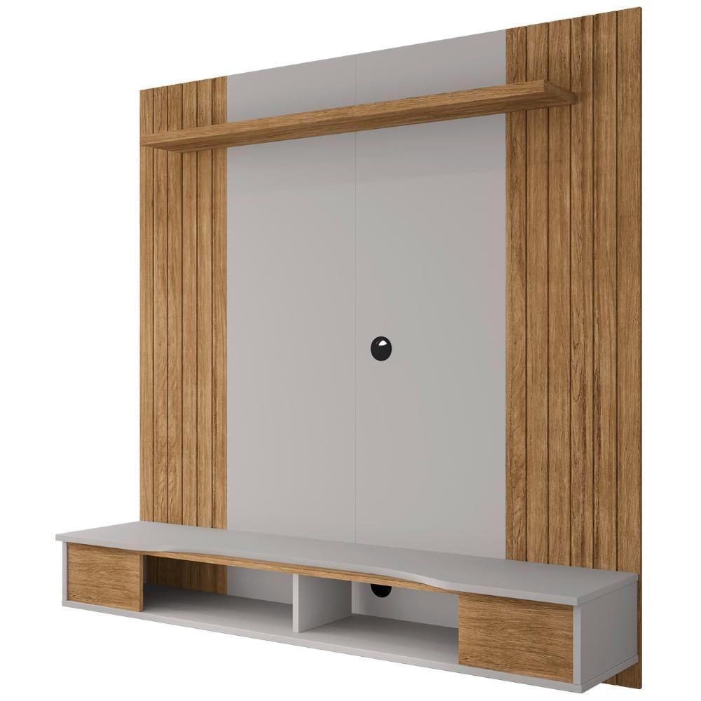 Painel Tv 55 Pol E Bancada Suspensa 136cm Foz Cinamomo/off B02 - Mpozenato - 6
