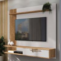 Painel Tv 65 Pol E Bancada Suspensa 161cm Malu Cinamomo/off B02 - Mpozenato - 2