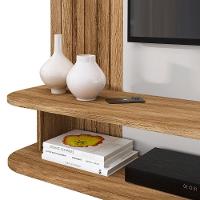 Painel Tv 65 Pol E Bancada Suspensa 161cm Malu Cinamomo/off B02 - Mpozenato - 5