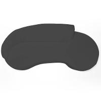 Sofá Living 4 Lugares 300cm Braço Esquerdo Mozart D06 Sintético Cinza - Mpozenato - 5