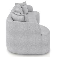 Sofá 4 Lugares 290cm Orgânico Quito Z08 Boucle Cinza - Mpozenato - 6