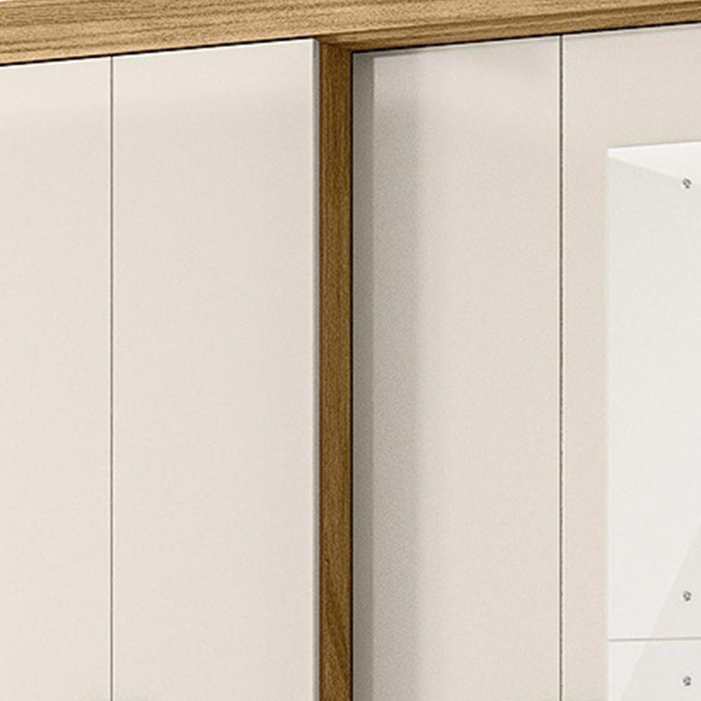 Guarda Roupa Casal 237cm Com Espelho Archi Freijó/off Z17 - Mpozenato - 7