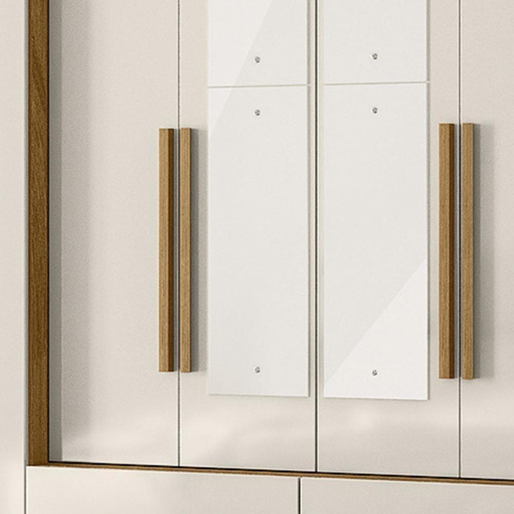 Guarda Roupa Casal 237cm Com Espelho Archi Freijó/off Z17 - Mpozenato - 8