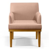 Kit 2 Poltronas Decorativas Vitória W01 Linho Rosê - Mpozenato - 5