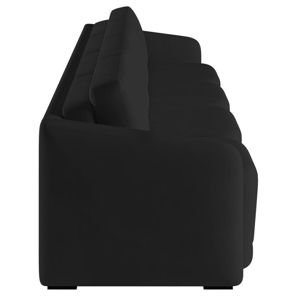 Sofá Cama Casal Para Sala 436cm Polska Z08 Veludo Preto - Mpozenato - 7