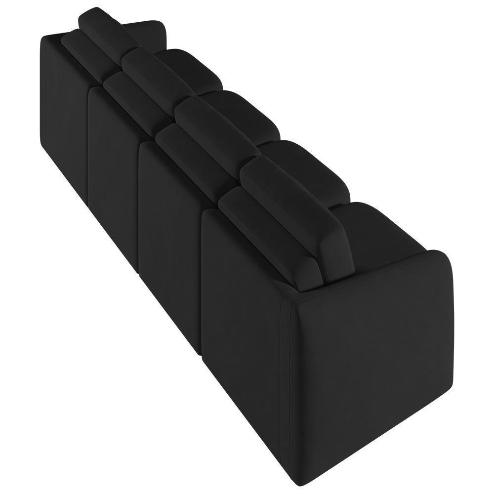 Sofá Cama Casal Para Sala 436cm Polska Z08 Veludo Preto - Mpozenato - 8