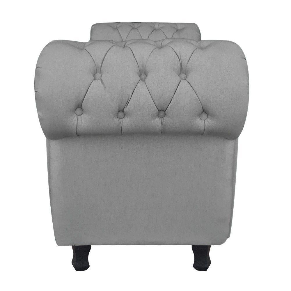 Recamier Baú Grécia 1,40 M Linho D'rossi Cor Grafite A26 - 5