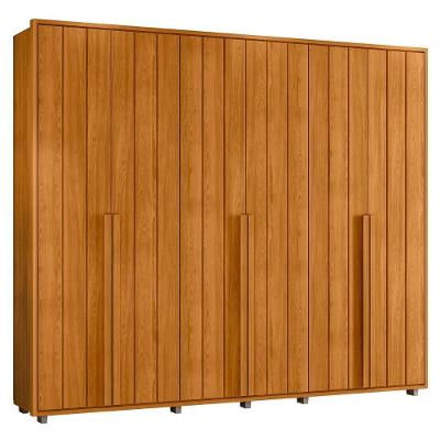 Guarda Roupa Casal Zac Cinamomo Z10 6 Portas de Bater 6 Gavetas Cinamomo MDF Mpozenato