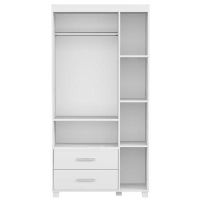 Guarda Roupa Infantil Solteiro Carro Azul Z53 3 Portas Bater 3 Gavetas Carro Azul MDF