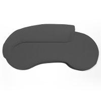 Sofá Living 4 Lugares 280cm Braço Esquerdo Mozart D06 Bouclê Chumbo - Mpozenato - 8