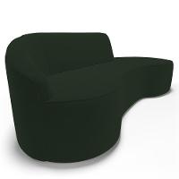 Sofá Living 4 Lugares 300cm Braço Esquerdo Mozart D06 Veludo Verde - Mpozenato - 7