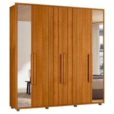 Guarda Roupa Casal 230cm Com Espelho Barok Cinamomo Z10 - Mpozenato