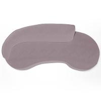 Sofá Living 3 Lugares 230cm Braço Esquerdo Mozart D06 Veludo Rosê - Mpozenato - 8