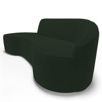 Sofá Living 3 Lugares 210cm Braço Direito Mozart D06 Veludo Verde - Mpozenato - 7