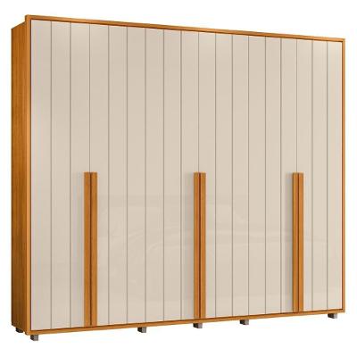 Guarda Roupa Casal 278cm Com 6 Portas Zac Off/cinamomo Z10 - Mpozenato