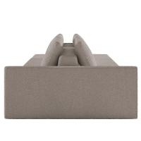 Sofá Ilha Modular Com Puff Para Sala Living 252cm Georgia Z08 Boucle Bege Escuro - Mpozenato - 6
