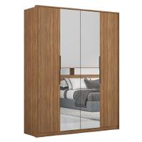 Guarda Roupa Casal 4 Portas 2 Com Espelhos Attore D02 Amendola Touch - Mpozenato - 1
