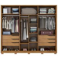 Guarda Roupa Casal Com Pés 6 Portas 6 Gavetas Atrice D02 Amendola/grafito - Mpozenato - 3