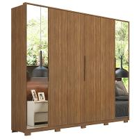 Guarda Roupa Casal Com Pés 6 Portas 2 Com Espelhos 6 Gavetas Atrice D02 Amendola Touch - Mpozenato - 1