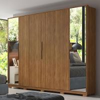 Guarda Roupa Casal Com Pés 6 Portas 2 Com Espelhos 6 Gavetas Atrice D02 Amendola Touch - Mpozenato - 2