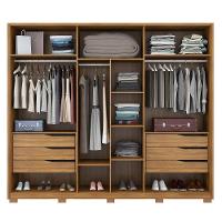 Guarda Roupa Casal Com Pés 6 Portas 2 Com Espelhos 6 Gavetas Atrice D02 Amendola Touch - Mpozenato - 3