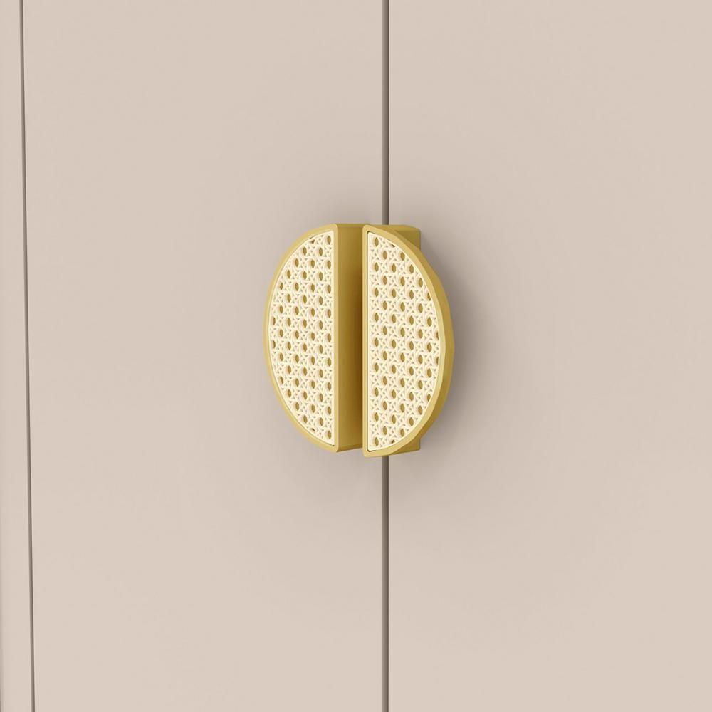 Guarda Roupa Casal 203cm Com Espelho Leo Imbuia/fendi V02 - Mpozenato - 7