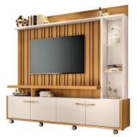 Estante Painel Para Tv 60 Pol. Natan H01 Off White-cinamomo - Mpozenato - 1
