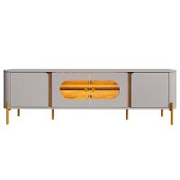 Rack Bancada Para Tv 75 Pol 180cm Ricky Off/cinamomo B02 - Mpozenato - 5