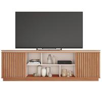 Rack Para Sala Bancada De Tv 75 Pol 180cm Simetria Freijó/off White - Caemmun - 6