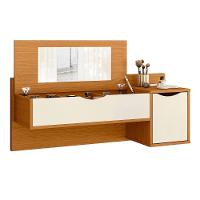 Penteadeira Camarim Com Led 2 Portas Loli A02 Off/cinamomo - Mpozenato - 1