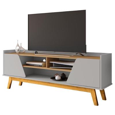 Rack Bancada Para Tv 65 Pol 160cm Titan Off/cinamomo B02 - Mpozenato