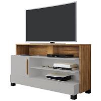Rack Bancada Para Tv 48 Pol 108cm Angra Off/cinamomo B02 - Mpozenato - 1