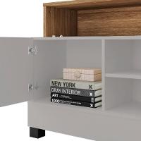 Rack Bancada Para Tv 48 Pol 108cm Angra Off/cinamomo B02 - Mpozenato - 5