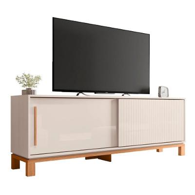 Rack Bancada Para Tv 65 Pol 180cm Lucca Off White/freijó C01 - Mpozenato
