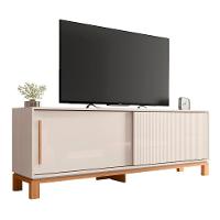 Rack Bancada Para Tv 65 Pol 180cm Lucca Off White/freijó C01 - Mpozenato - 1