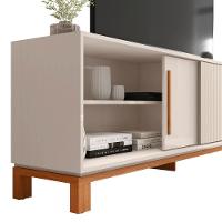 Rack Bancada Para Tv 65 Pol 180cm Lucca Off White/freijó C01 - Mpozenato - 7