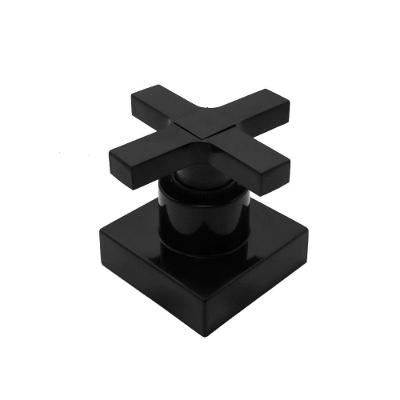Acabamento Registro Preto Black Padrão Deca Pressão E Gaveta 16 Estrias Abs