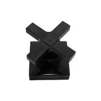 Acabamento Registro Preto Black Padrão Deca Pressão E Gaveta 16 Estrias Abs - 3