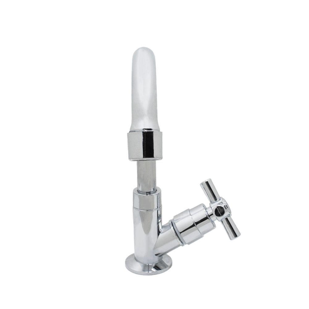 Torneira Lavatório Banheiro Pia Bica Móvel Baixa Cromado Mesa 1/4 De Volta - 3