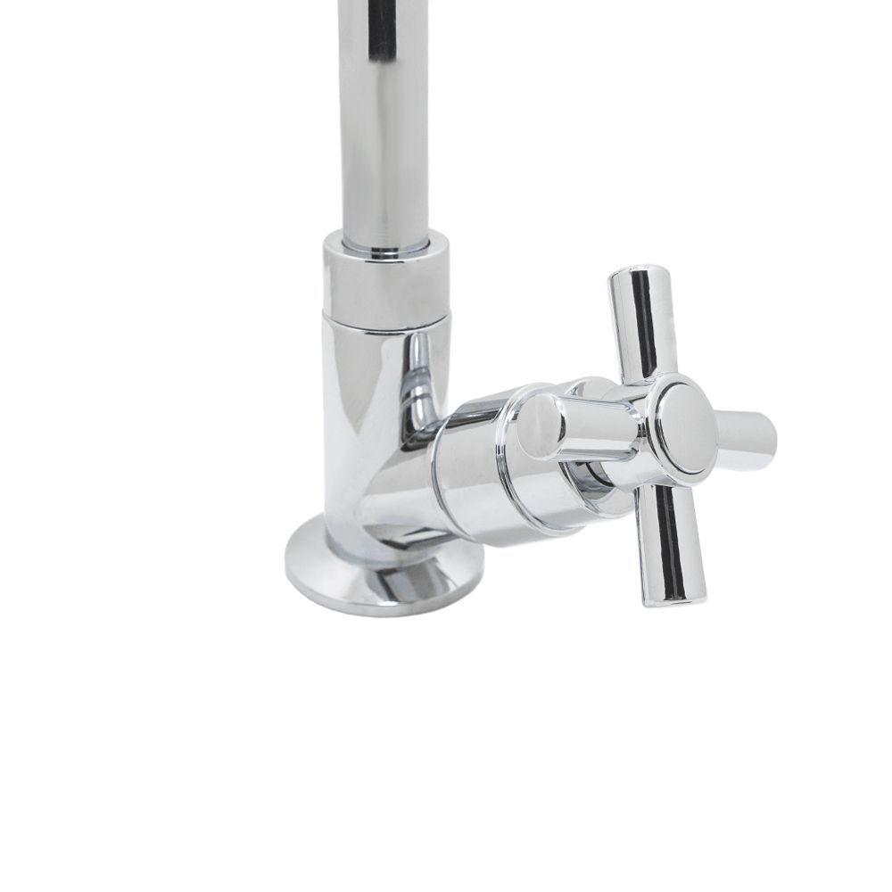 Torneira Lavatório Banheiro Pia Bica Móvel Baixa Cromado Mesa 1/4 De Volta - 6