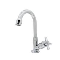 Torneira Lavatório Banheiro Pia Bica Móvel Baixa Cromado Mesa 1/4 De Volta - 1