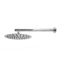 Ducha Chuveiro Redondo Solar Ou A Gás Inox Cromado Com Braço 20x20cm - 1