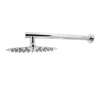 Ducha Chuveiro Redondo Solar Ou A Gás Inox Cromado Com Braço 20x20cm - 5