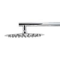 Ducha Chuveiro Redondo Solar Ou A Gás Inox Cromado Com Braço 20x20cm - 7