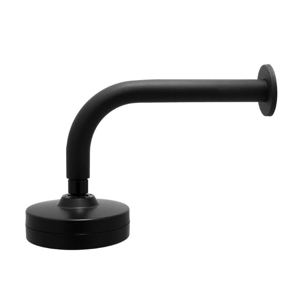 Chuveiro Ducha Autolimpante Redondo Preto Black Articulável Solar Ou A Gás - 7