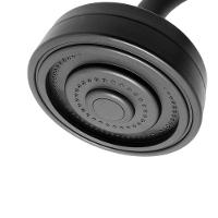 Chuveiro Ducha Autolimpante Redondo Preto Black Articulável Solar Ou A Gás - 3